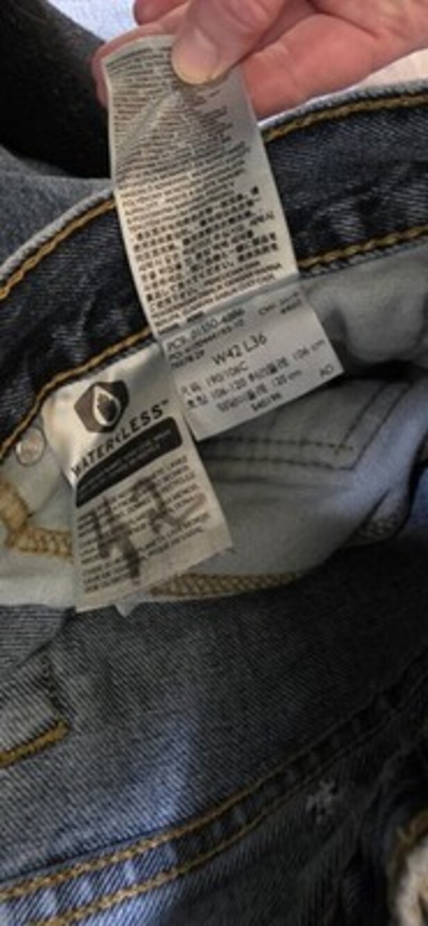 Vintage Levis Jeans Mens Blue Made USA Faded Relaxed 550 Pants (Tag42x36) Denim - Picture 3 of 7
